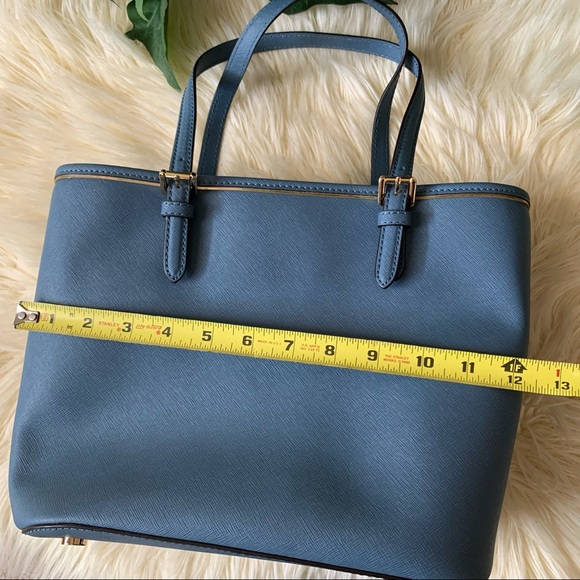 Michael Kors Jet Set Saffiano Medium Leather Tote Bag - Picture 11 of 13